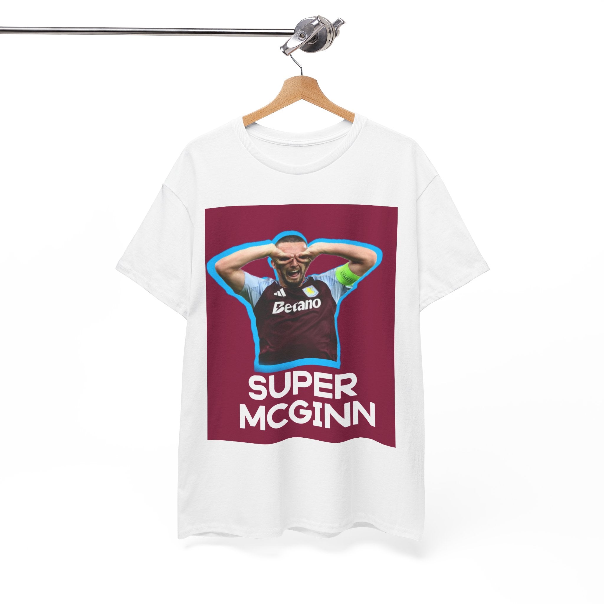 Super McGinn Graphic Tee - Retro Sports Fan Shirt