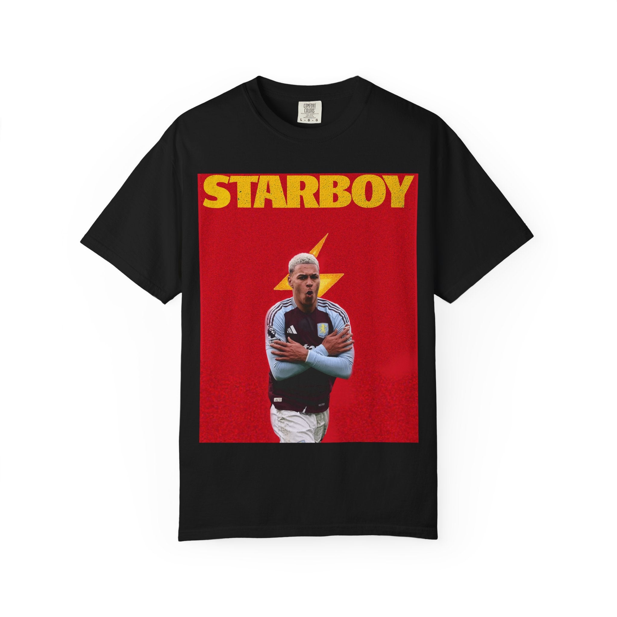 STARBOY Football Tee — Minimalist Monochrome Streetwear T-Shirt