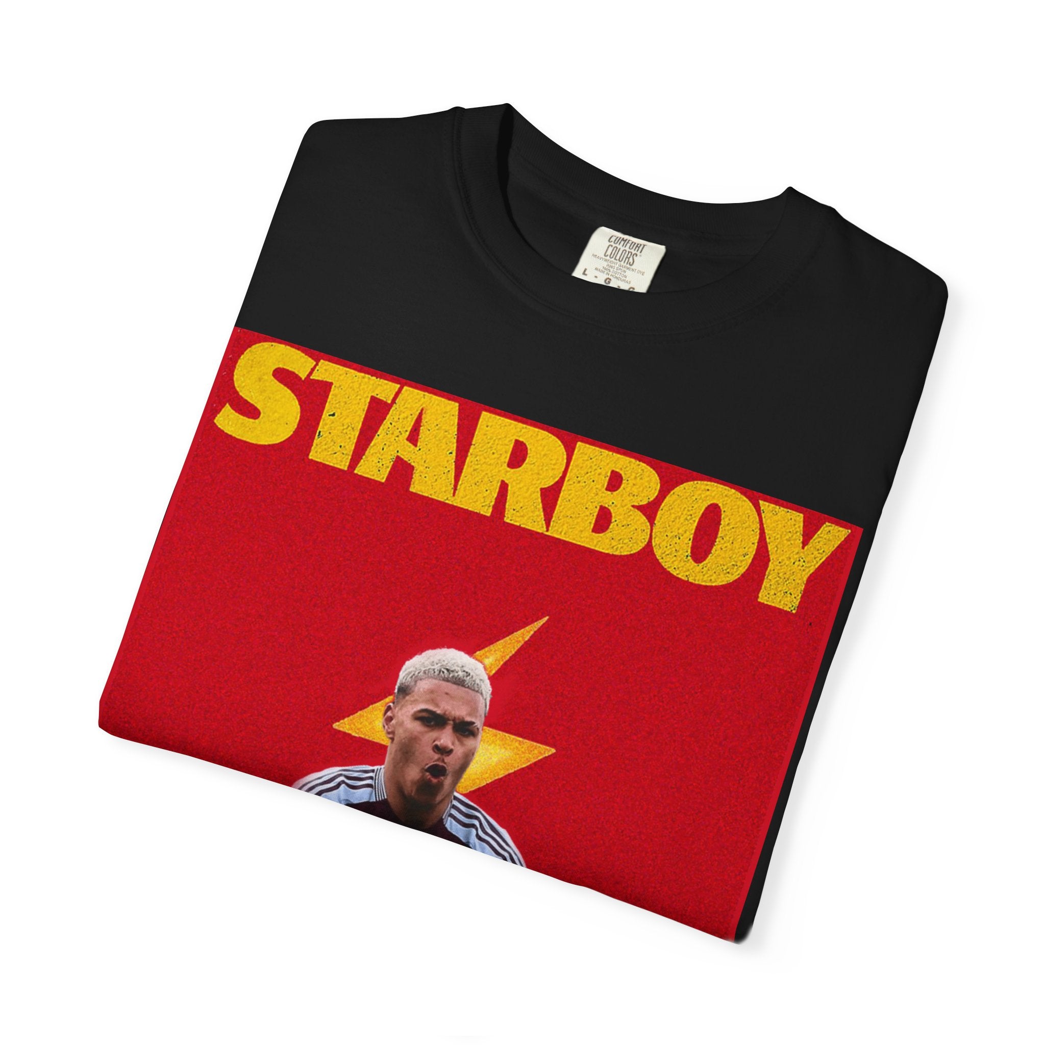 STARBOY Football Tee — Minimalist Monochrome Streetwear T-Shirt